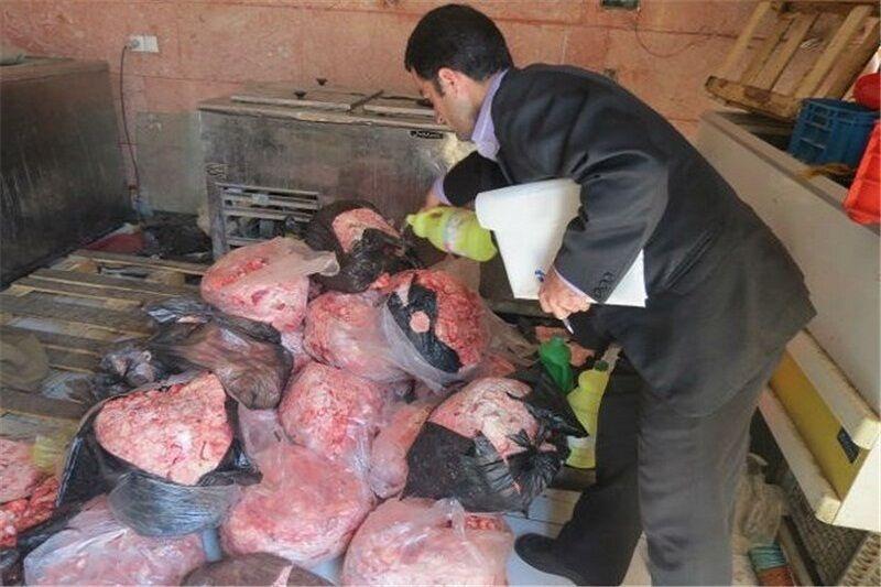 خبرنگاران بیش از 2 تن گوشت فاسد در شهرستان ری معدوم شد